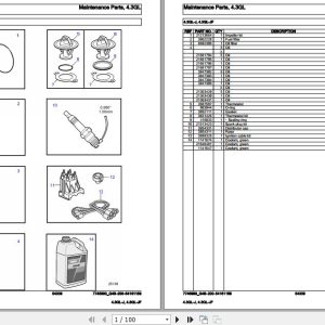 Volvo Penta Marine Gasoline Engines 4.3GL J 4.3GL JF Parts Catalog 1