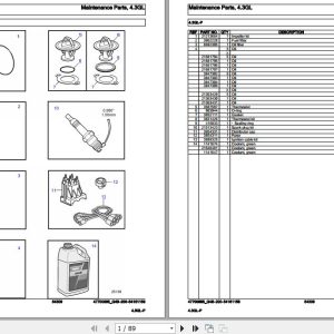 Volvo Penta Marine Gasoline Engines 4.3GL P Parts Catalog 1