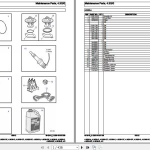 Volvo Penta Marine Gasoline Engines 4.3GXi A to 4.3OSi E 4.3 Parts Catalog 1