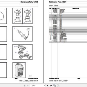 Volvo Penta Marine Gasoline Engines 4.3GXi B to 4.3OSi BF Parts Catalog 1