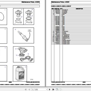 Volvo Penta Marine Gasoline Engines 4.3GXi C to 4.3OSi DF Parts Catalog 1