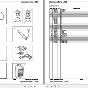 Volvo Penta Marine Gasoline Engines 4.3GXi E to 4.3OSi EF Parts Catalog 1