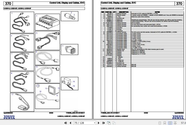 Volvo Penta Marine Gasoline Engines 4.3GXi G to 4.3OSi GF Parts Catalog 2