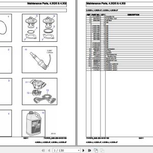 Volvo Penta Marine Gasoline Engines 4.3GXi J to 4.3OSi JF Parts Catalog 1