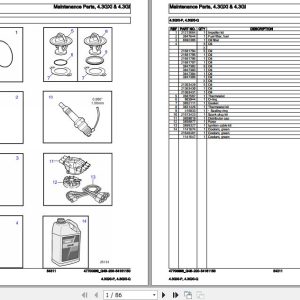 Volvo Penta Marine Gasoline Engines 4.3GXi P 4.3GXi Q Parts Catalog 1