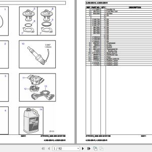 Volvo Penta Marine Gasoline Engines 4.3Gi 200 R 4.3GXi 225 R Parts Catalog 1
