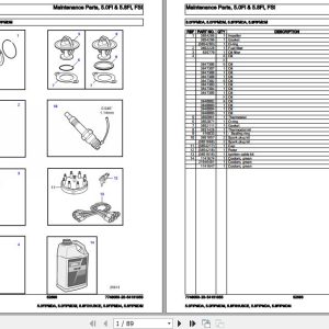 Volvo Penta Marine Gasoline Engines 5.0FiPMDA to 5.8FiPMDM Parts Catalog 1