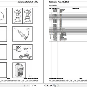 Volvo Penta Marine Gasoline Engines 5.0GL A toi 5.7GL E Parts Catalog 1