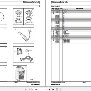 Volvo Penta Marine Gasoline Engines 5.0GL F 5.0GL FF Parts Catalog 1