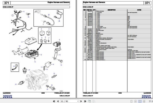 Volvo Penta Marine Gasoline Engines 5.0GL H 5.0GL HF Parts Catalog 2