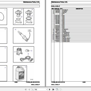 Volvo Penta Marine Gasoline Engines 5.0GL J 5.0GL JF Parts Catalog 1