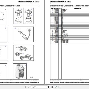 Volvo Penta Marine Gasoline Engines 5.0GXi C to 5.0OSi DF Parts Catalog 1