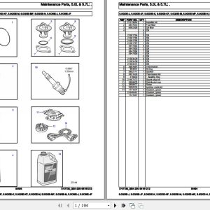 Volvo Penta Marine Gasoline Engines 5.0GXiE J to 5.0OSiE JF Parts Catalog 1