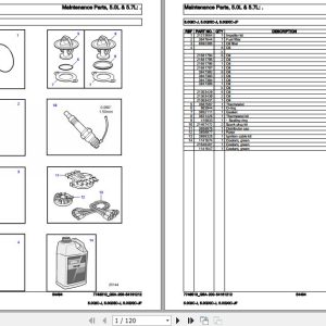 Volvo Penta Marine Gasoline Engines 5.0GiC J 5.0GXiC J 5.0GXiC JF Parts Catalog 1
