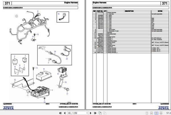 Volvo Penta Marine Gasoline Engines 5.0GiCE 225 S 5.0GXiCE 270 R Parts Catalog 2