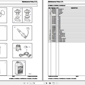 Volvo Penta Marine Gasoline Engines 5.7GIIMDA to 5.7GLPMDA Parts Catalog 1