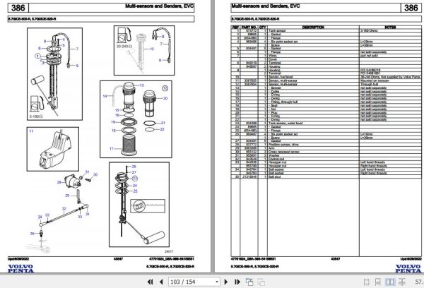 Volvo Penta Marine Gasoline Engines 5.7GiCE 300 R 5.7GXiCE 320 R Parts Catalog 2