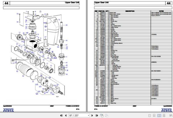 Volvo Penta Marine Gasoline Engines 571A Parts Catalog 2
