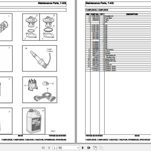 Volvo Penta Marine Gasoline Engines 7.4GIPLKDCE to DPX415XLKE Parts Catalog 1