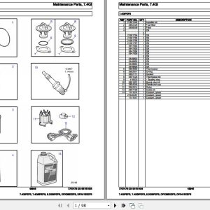 Volvo Penta Marine Gasoline Engines 7.4GiPEFS to DPX415XEFS Parts Catalog 1