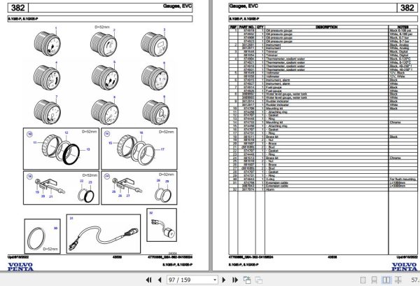 Volvo Penta Marine Gasoline Engines 8.1GiE P 8.1GXiE P Parts Catalog 2