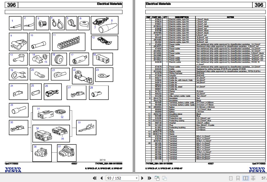 Volvo Penta Marine Gasoline Engines 8.1IPSCE JF 8.1IPSCE MF 8.1IPSE KF Parts Catalog 2