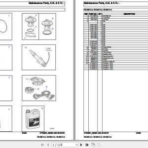 Volvo Penta Marine Gasoline Engines V8 225 C A to V8 320 C A Parts Catalog 1