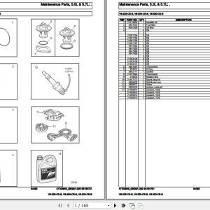 Volvo Penta Marine Gasoline Engines V8 225 CE B to V8 320 CE B Parts Catalog 1
