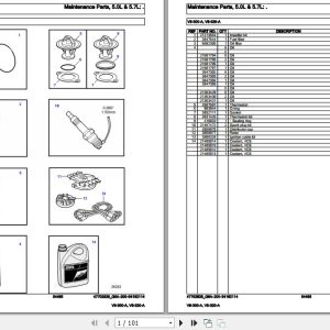 Volvo Penta Marine Gasoline Engines V8 300 A V8 320 A Parts Catalog 1