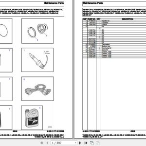 Volvo Penta Marine Gasoline Engines V8 300 CE G to V8 300 C J V Parts Catalog 1