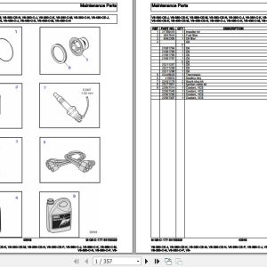 Volvo Penta Marine Gasoline Engines V8 380 CE J to V8 380 C P V8 Parts Catalog 1