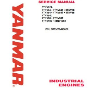 Yanmar Engine TNV Series 3TNV82A to 4TNV106T Service Manual EN 1