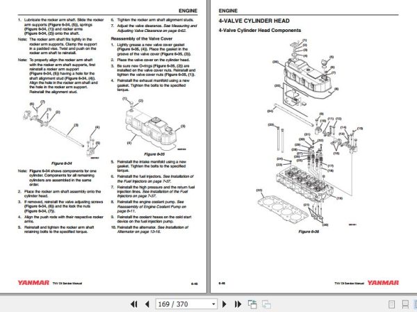 Yanmar Engine TNV Series 3TNV82A to 4TNV106T Service Manual EN 2