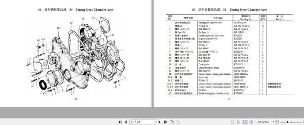 Yitou Engine M LR Series 4110 4108 4105 Parts Catalog EN ZH 2