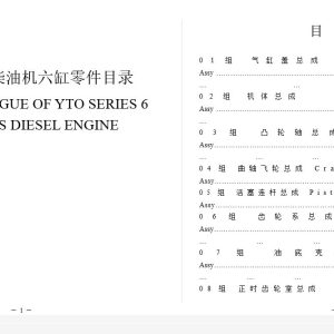 Yitou Engine YTO Series Parts Catalog EN ZH 1