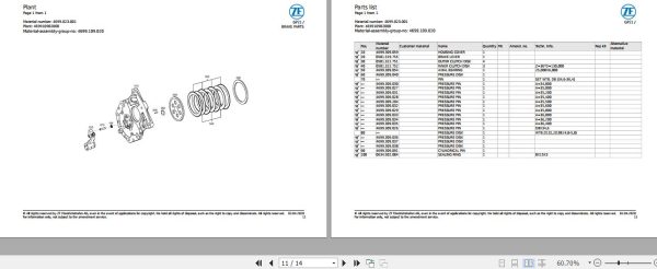 ZF Transmission GP21 Spare Parts Catalog 2020 4699823034 EN 2