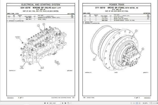 CAT Excavator 336 Parts Catalog M0092680 00 1