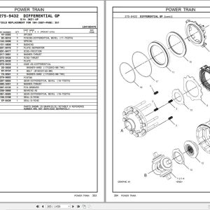 CAT Wheel Skidder 525B Parts Catalog SEBP3096 129 1