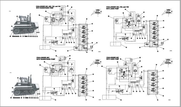 Caterpillar Agricultural Tractor Challenger Electrical Hydraulic Schematics Collection (4)
