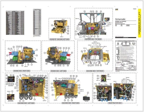 Caterpillar Asphalt Paver Screed Electrical Hydraulic Schematics Update 03.2025 (1)