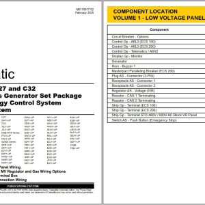Caterpillar Generator Set Electrical System Schematics Update 03.2025 (1)