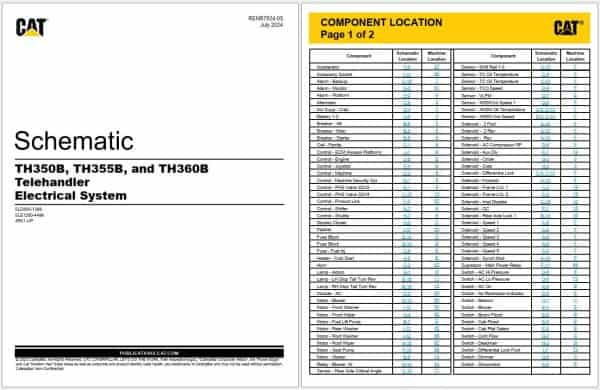 Caterpillar Telehandler Electrical Hydraulic Schematics Update 12 (3)
