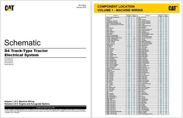 Caterpillar Track Type Tractor Electrical Hydraulic Schematics Update 03.2025 (1)