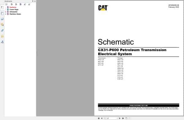Caterpillar Transmission Electrical Hydraulic Schematics Update 03 (3)