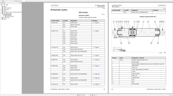 Claas Mowers DISCO 8400 F54 Repair Manual (3)