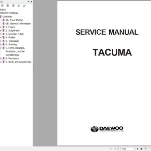 Daewoo Tacuma 2002 Service Manual (1)