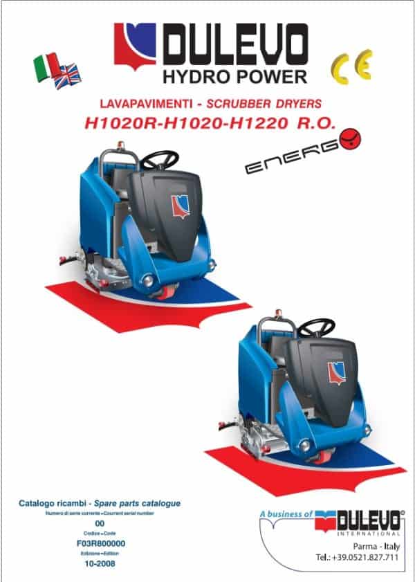 Dulevo Sweeper User Maintenance Parts Manual Collection (2)