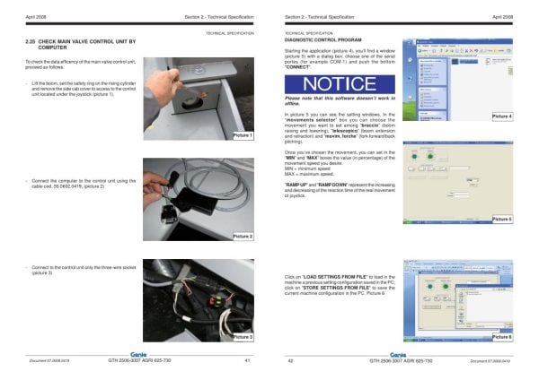 Genie Telehandlers GTH 2506 AGRI 625 GTH 3007 AGRI 730 Service Manual 57.0009.0419 (2)