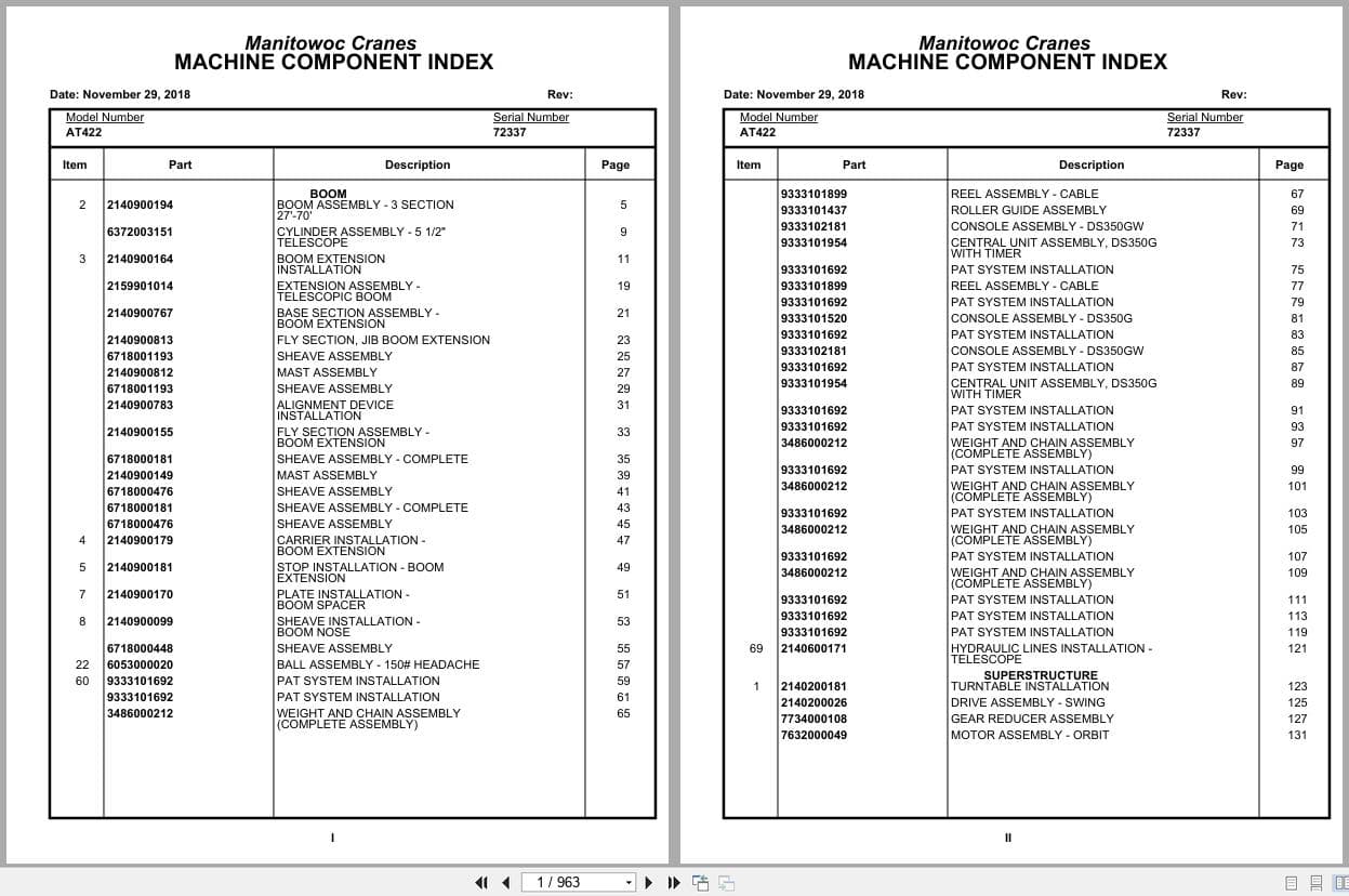Grove Crane AT422 72337 Parts Manual 2018 (1)