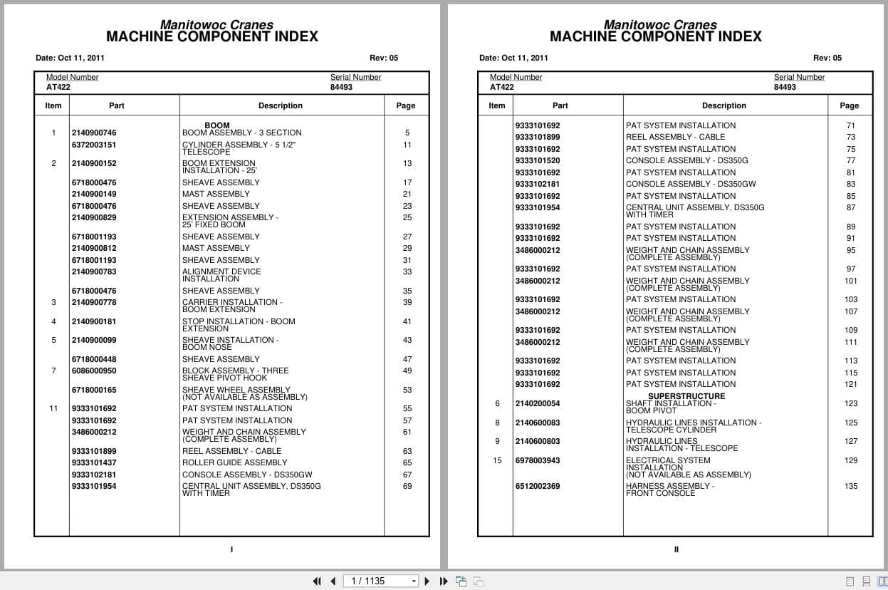 Grove Crane AT422 84493 Parts Manual 2011 (1)